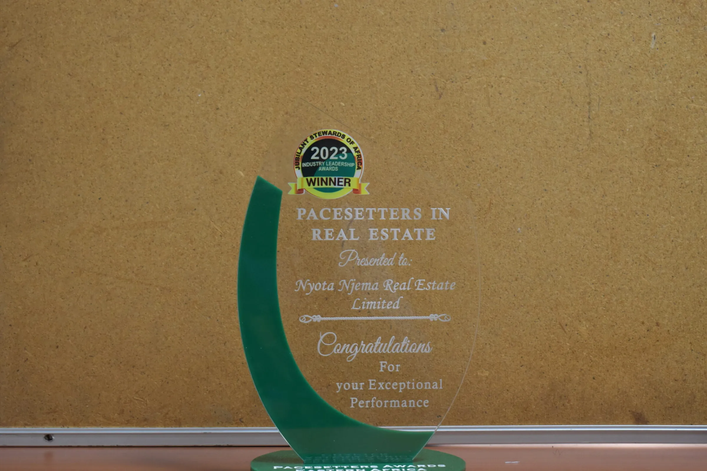 Pacesetters in Real Estate 2023 Awarded by Jubilant Stewards of Africa as “Pacesetters in Real Estate” in 2023