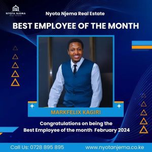 Nyota Njema real estate employee of the month