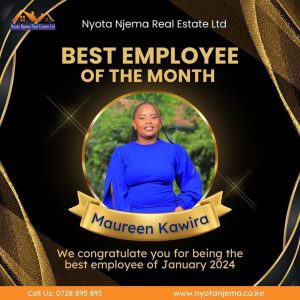 Nyota Njema real estate employee of the month