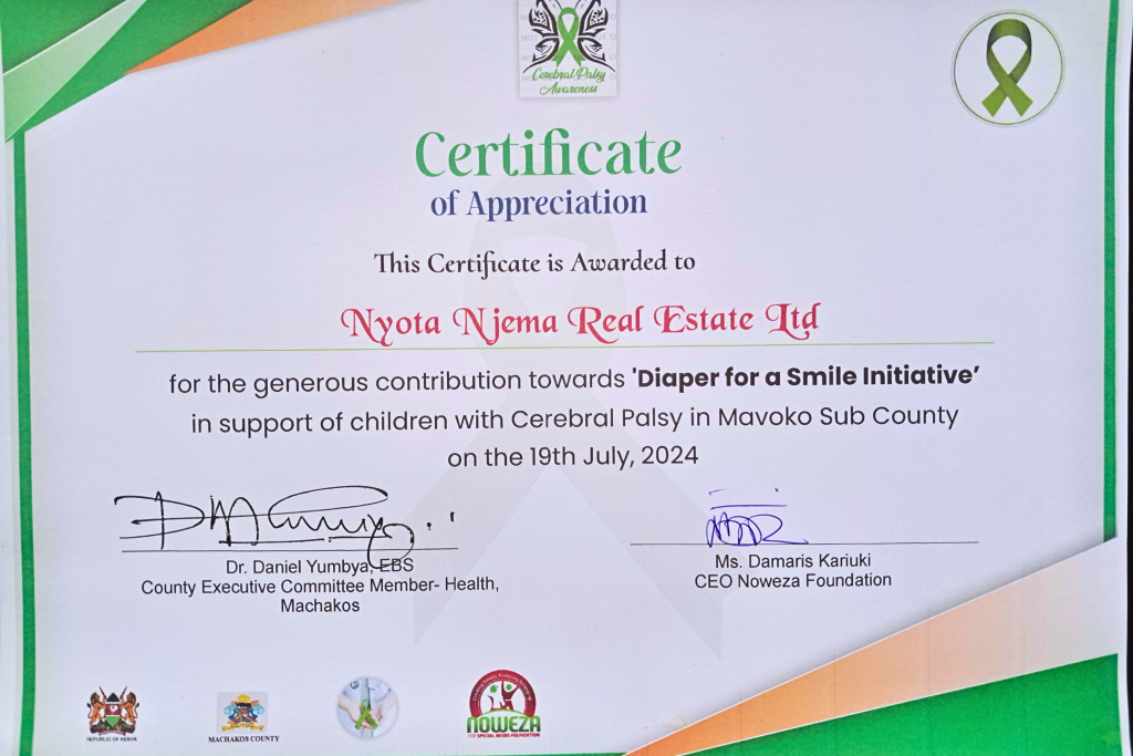 Nyota Njema Real Estate Diaper for a Smile