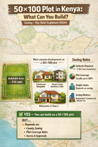 Can You Build on a 50x100 Plot in Kenya? Zoning & Size Rules Explained (2026 Guide)