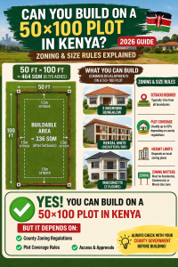 Can You Build on a 50x100 Plot in Kenya? Zoning & Size Rules Explained (2026 Guide)