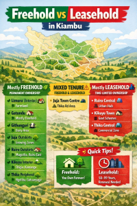 Freehold vs Leasehold Land in Kenya: What Buyers in Kiambu Must Know