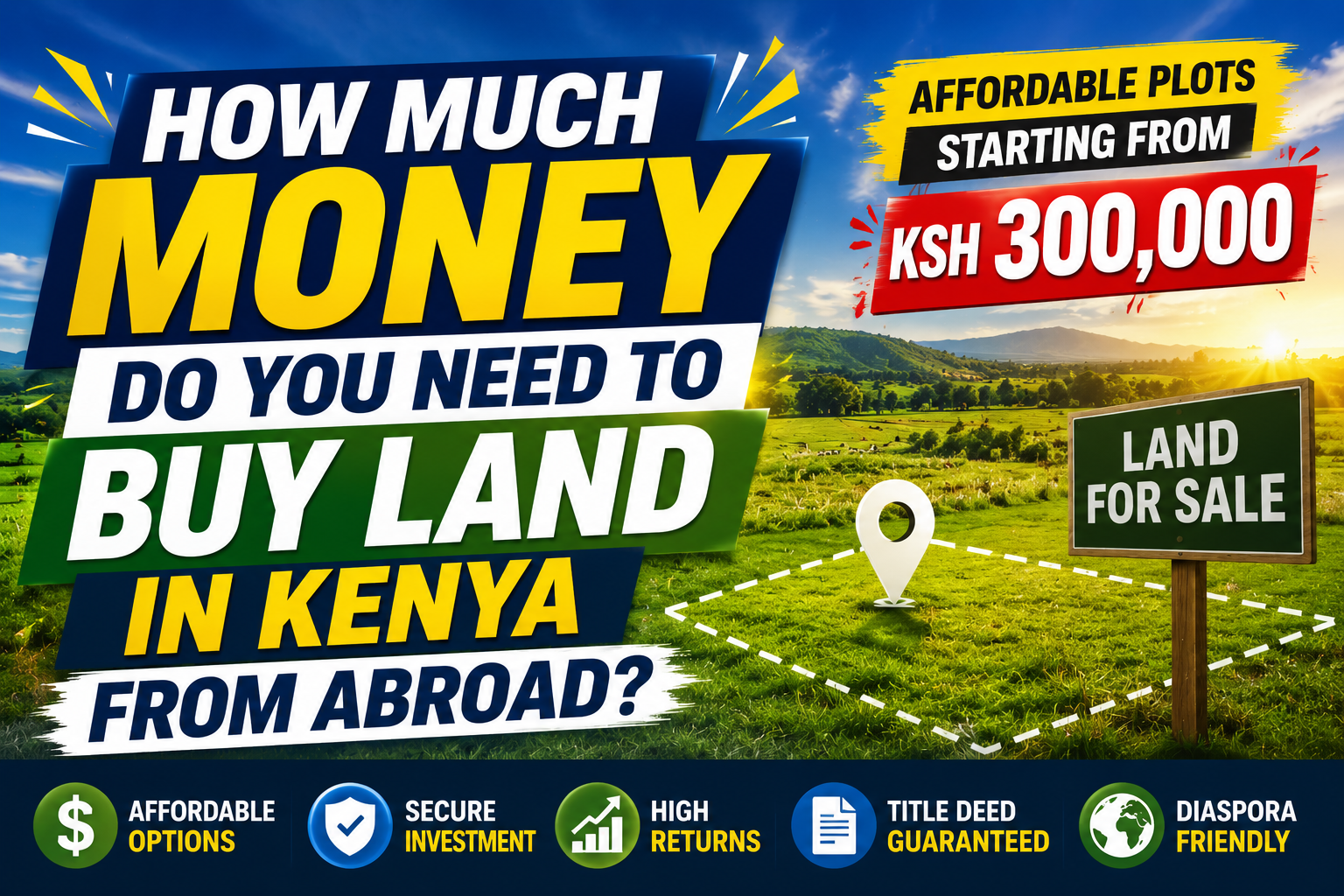 How Much Money Do You Need to Buy Land in Kenya from Abroad (2026 Guide)-Nyota Njema